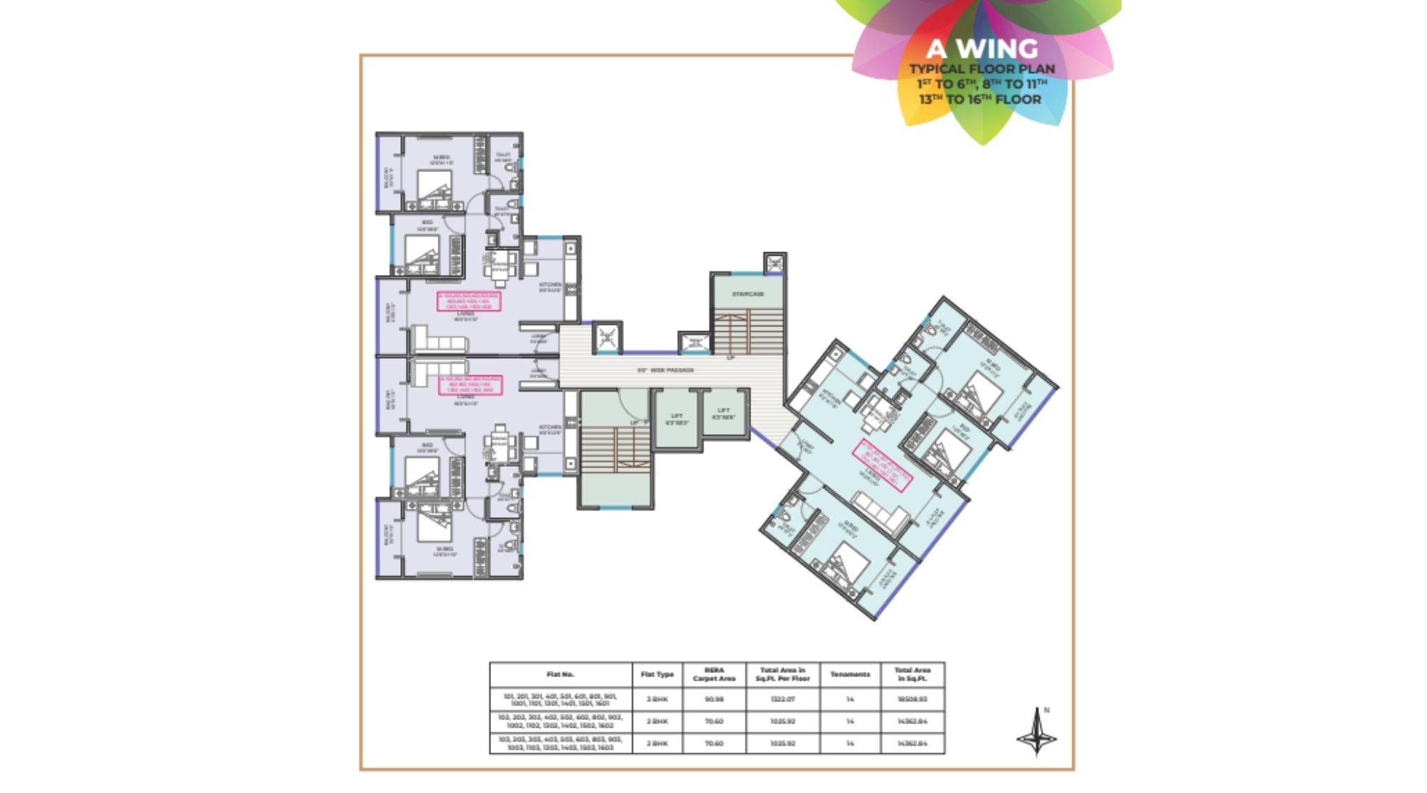 Platinum-Citylights-Typical-Floor-Plan-Wing-A